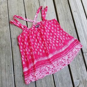 Express Pink Floral Blouse